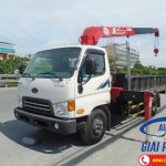 Xe tải 8 Tấn Hyundai HD120SL thùng dài 6m2 gắn cẩu UNIC UR-V343 3 Tấn 3 Khúc